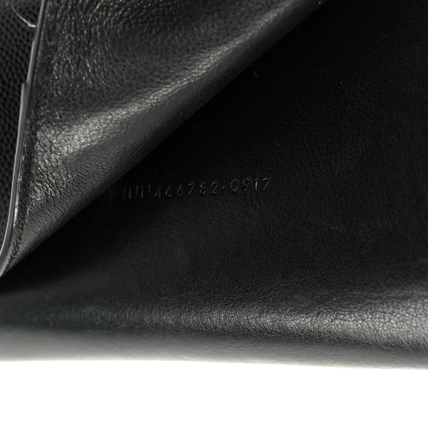 Grain De Poudre Matelasse Chevron Small Monogram Passport Case Black
