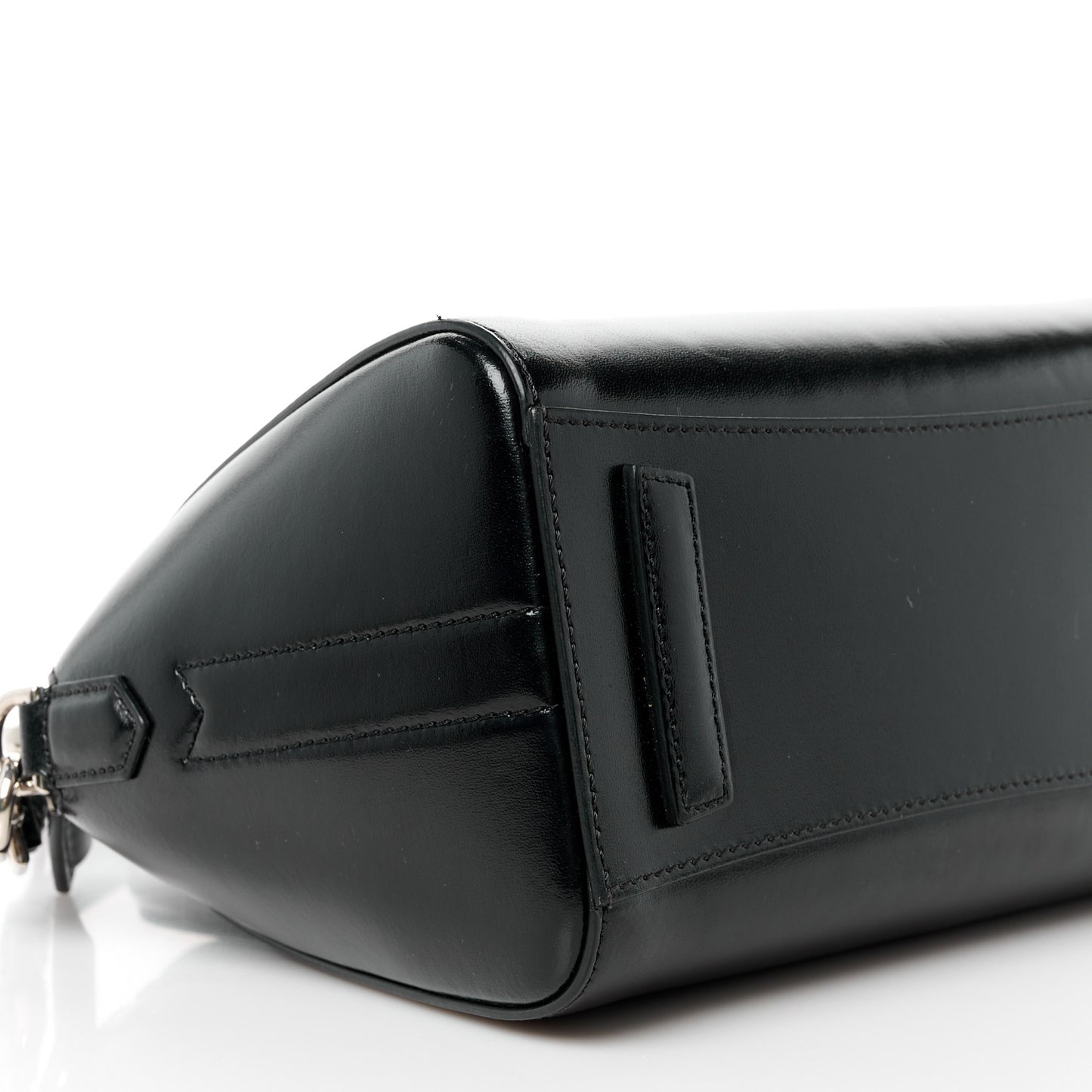Shiny Lord Calfskin Mini Antigona Black