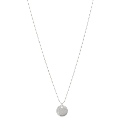 Tiffany Sterling Silver Letter C Disc Pendant Necklace 1 of 5