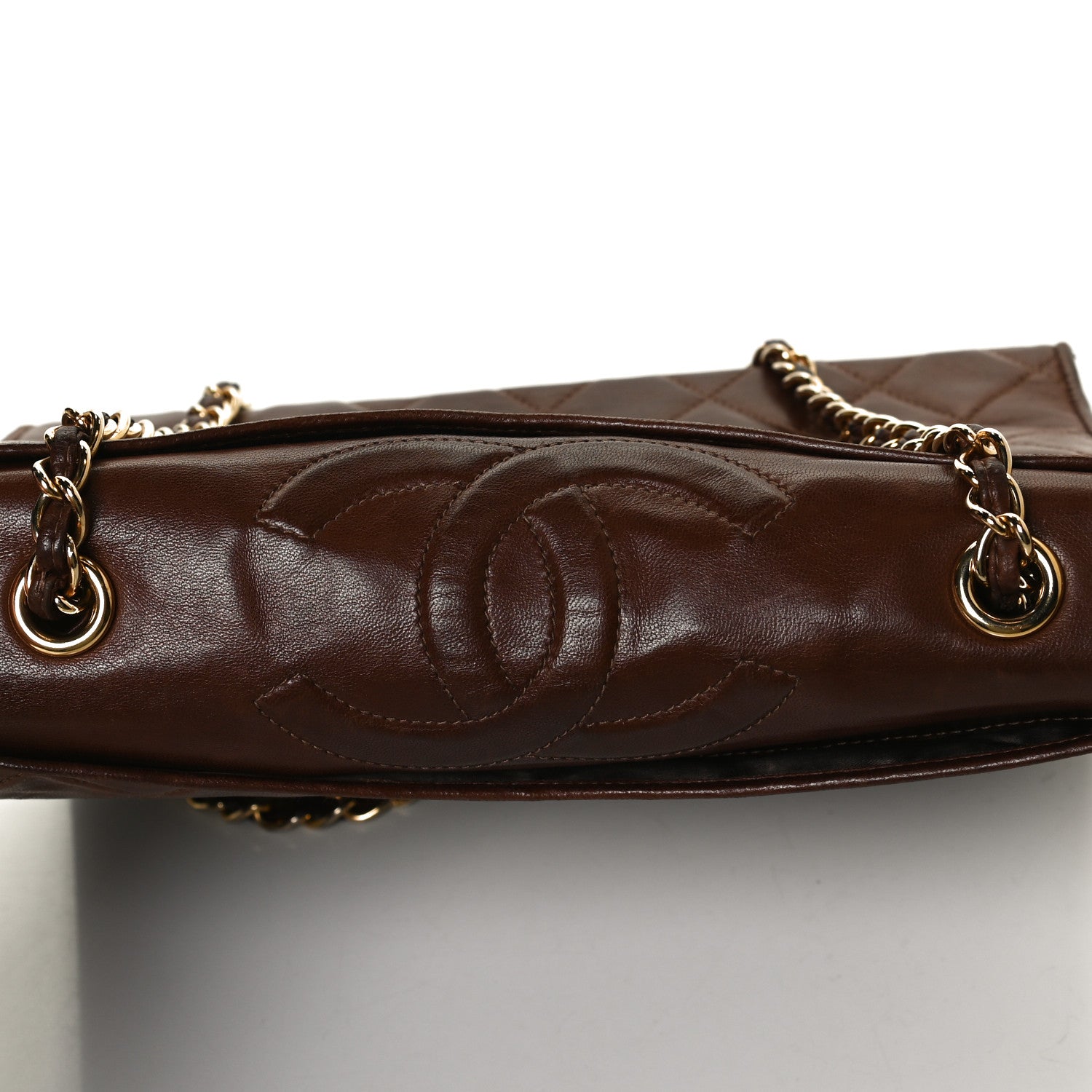 Chanel Lambskin Quilted Small CC Single Flap Bag Brown 11 of 11
