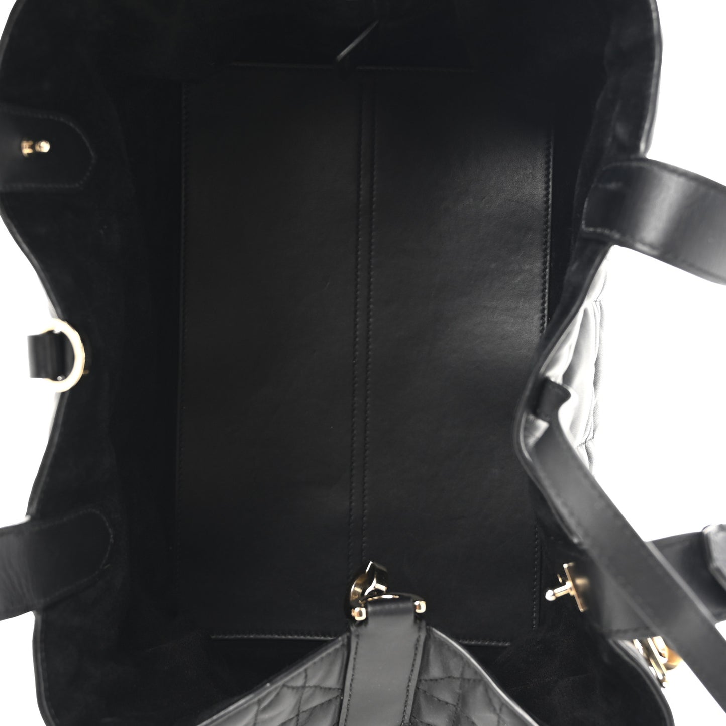 Calfskin Macrocannage Medium Toujours Black