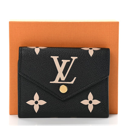 Louis Vuitton Empreinte Monogram Giant Victorine Wallet Black Beige 7 of 7