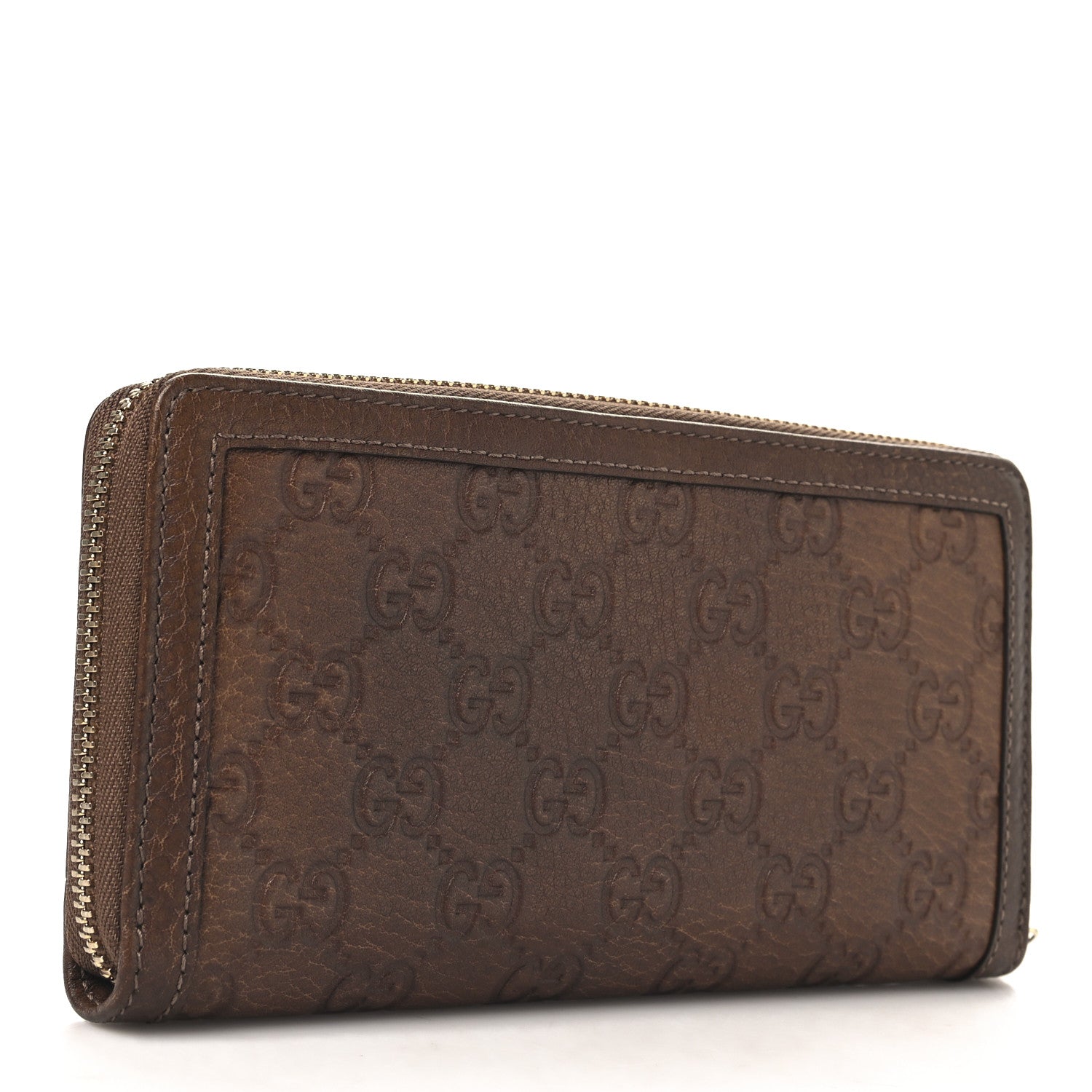 Gucci Guccissima Sukey Zip Around Wallet Brown 3 of 8