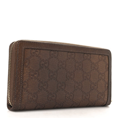 Gucci Guccissima Sukey Zip Around Wallet Brown 3 of 8