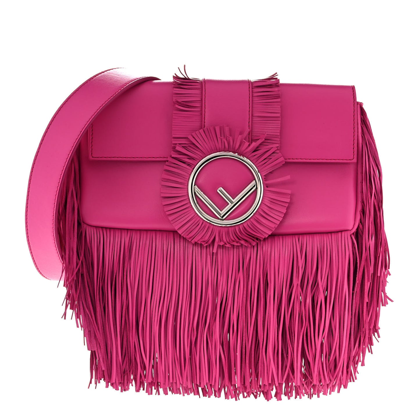 Nappa F is Fendi Fringe Baguette Pink