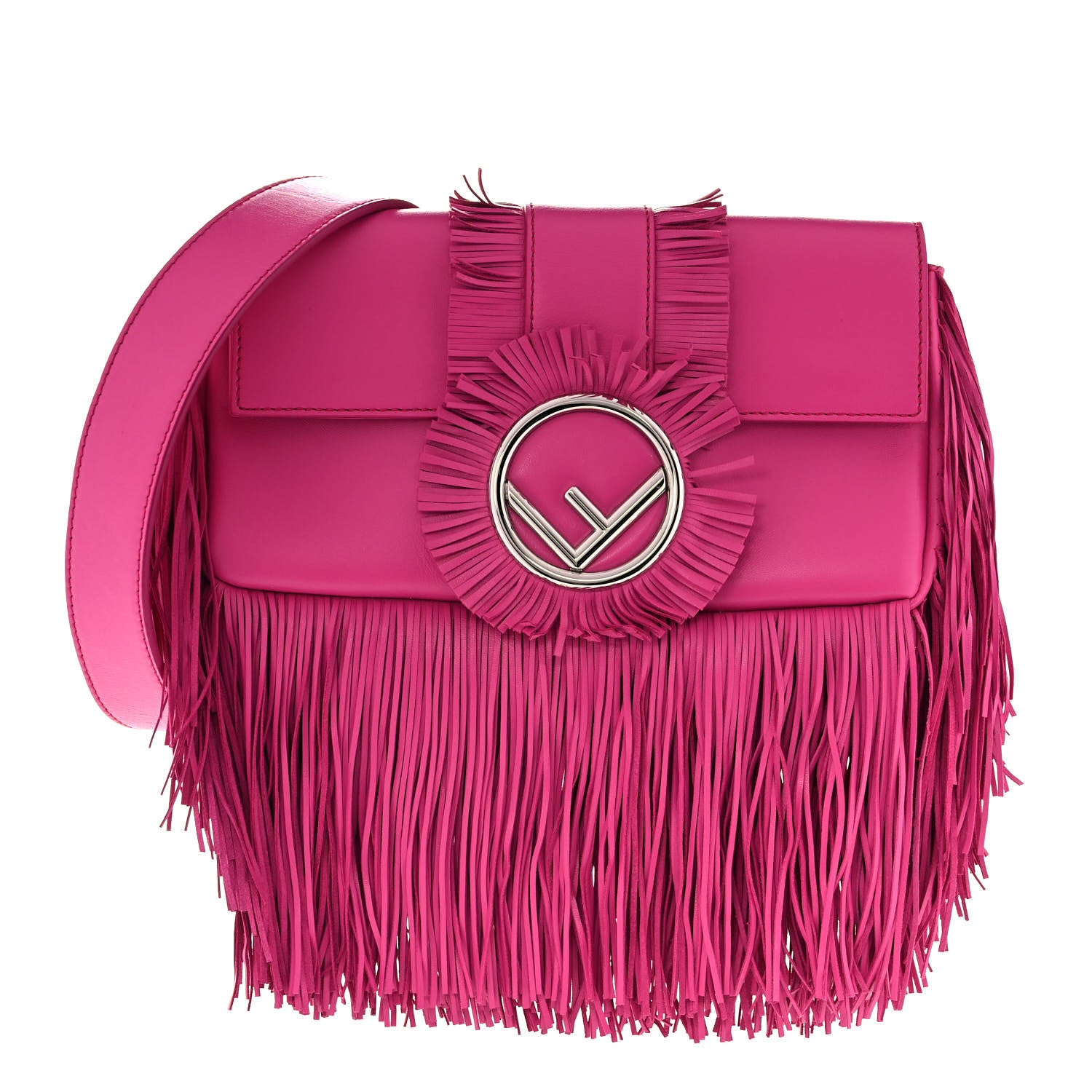 Fendi Nappa F is Fendi Fringe Baguette Pink 1 of 11