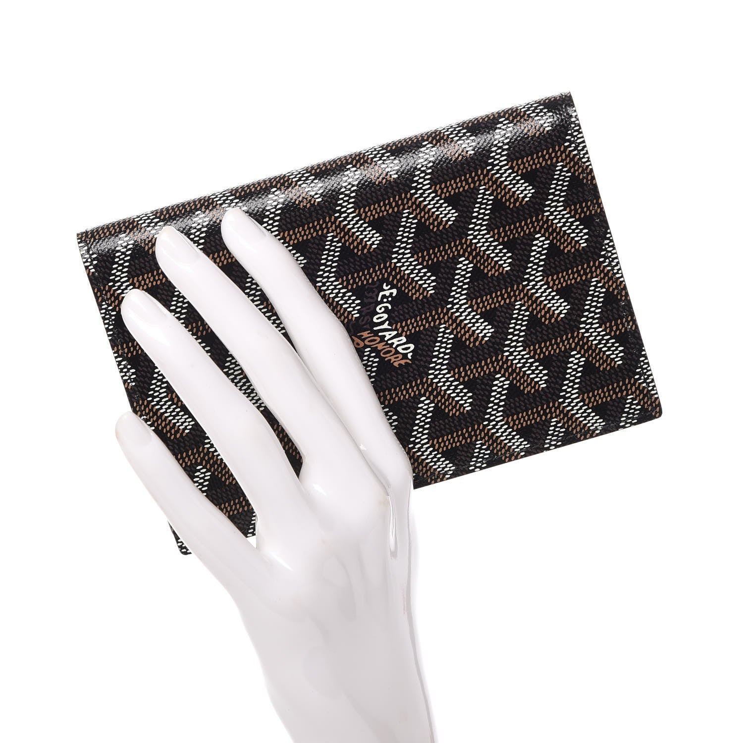 Goyard Chevron Passport Wallet Black 2 of 8