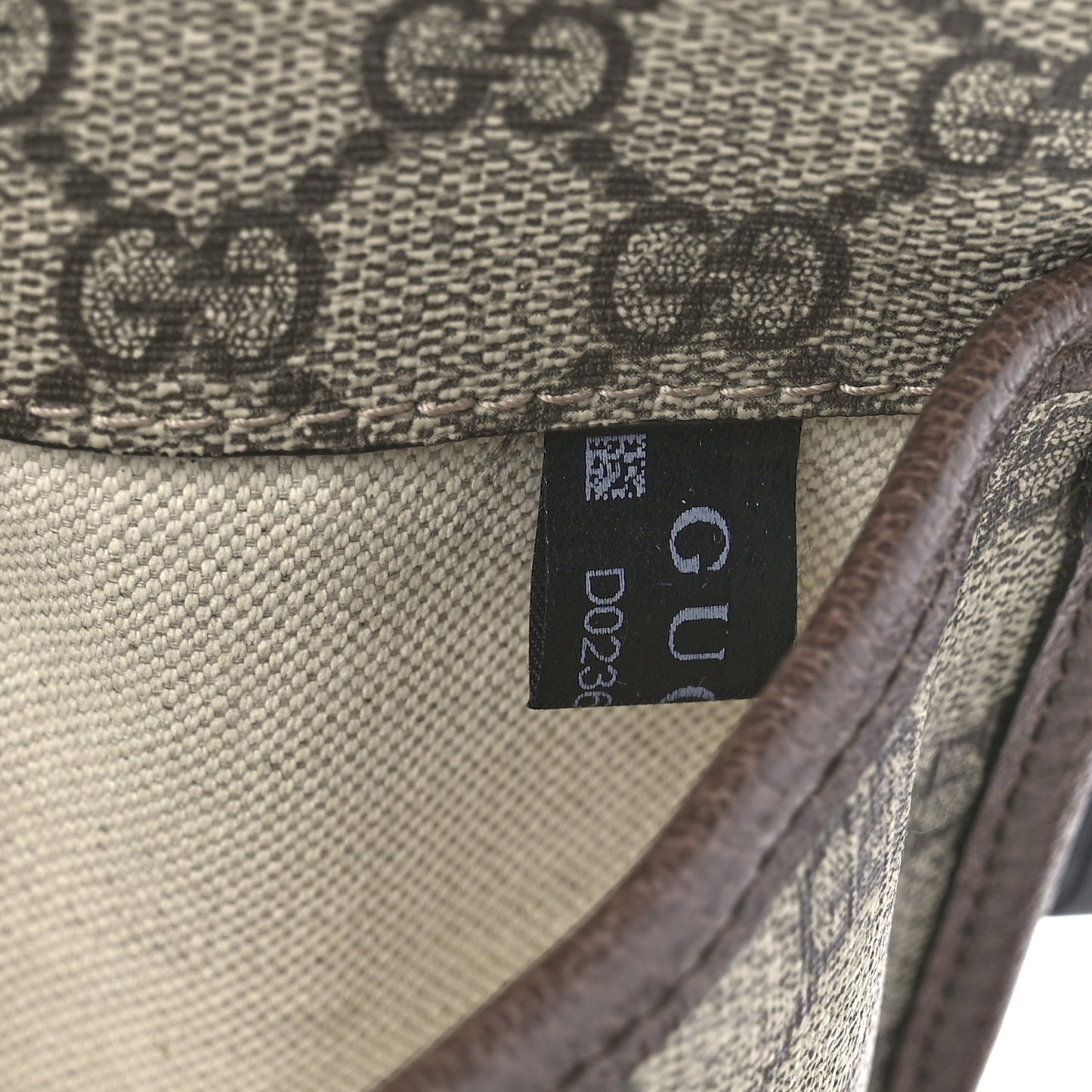 GG Supreme Monogram Neo Vintage Web Belt Bag Brown