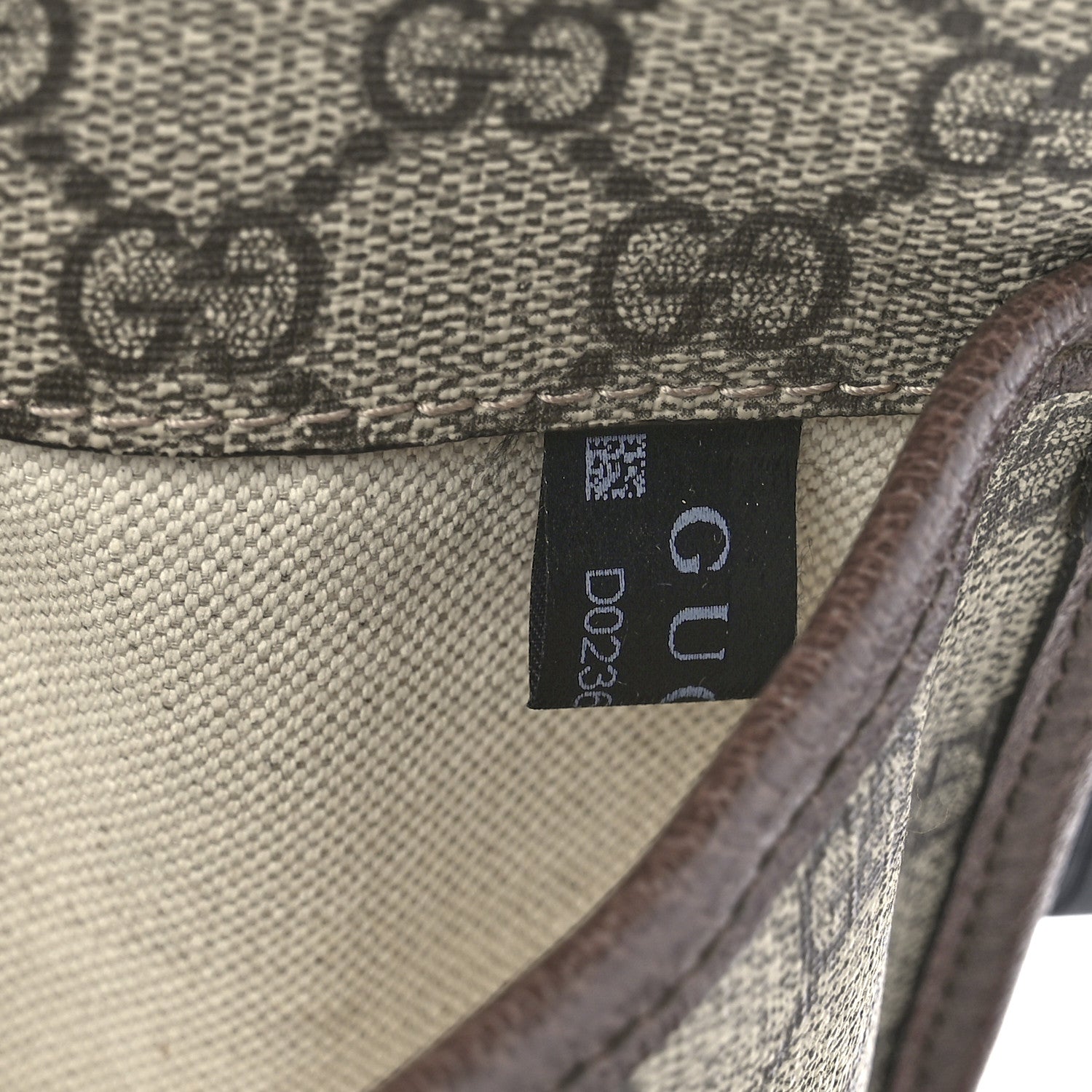 Gucci GG Supreme Monogram Neo Vintage Web Belt Bag Brown 7 of 12