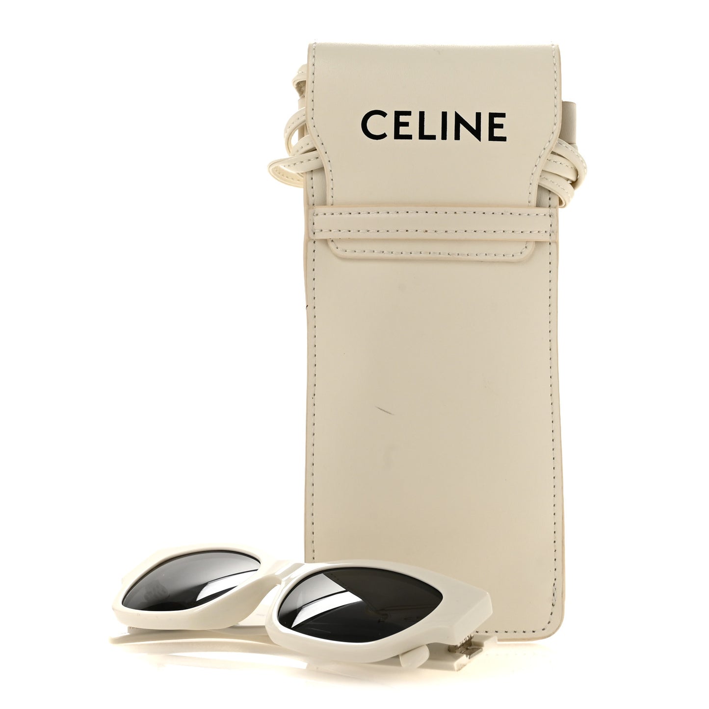 Acetate Cat Eye Sunglasses CL 40197U White