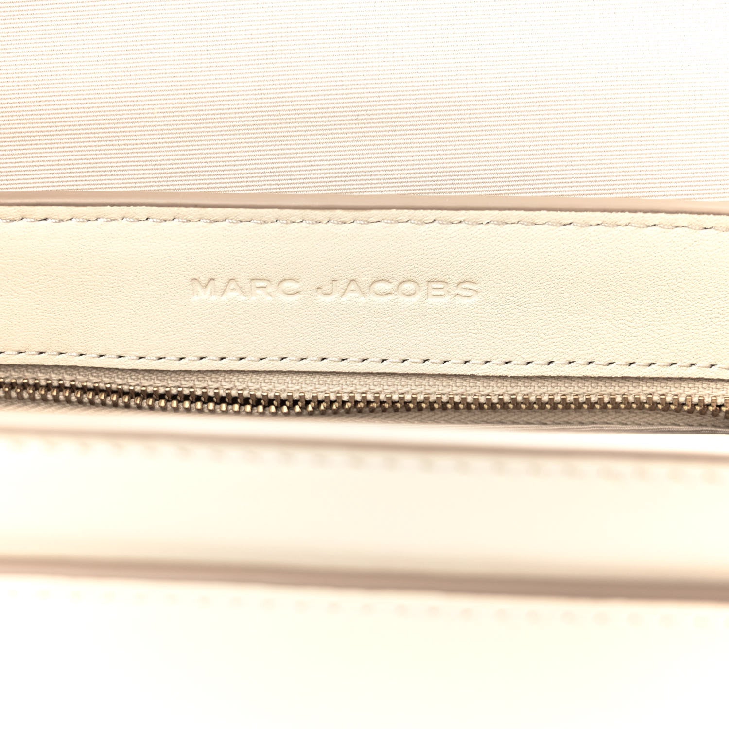 Marc Jacobs Calfskin Large The Covered J Marc Saddle Bag Cloud White 6 of 9