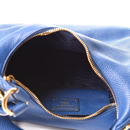 Prada Vitello Daino Hobo Bluette 4 of 8