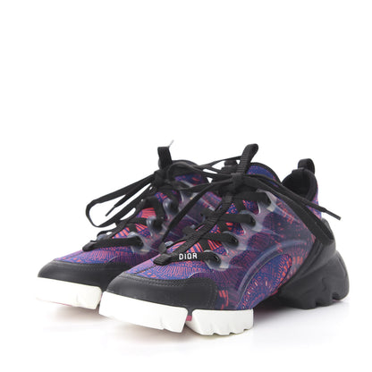 Christian Dior Technical Fabric Rubber Womens Fireworks D-Connect Sneakers 36.5 Deep Blue Pink 2 of 11