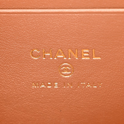 Chanel Caviar Quilted Top Handle Slim Vanity With Chain Brown 6 of 10