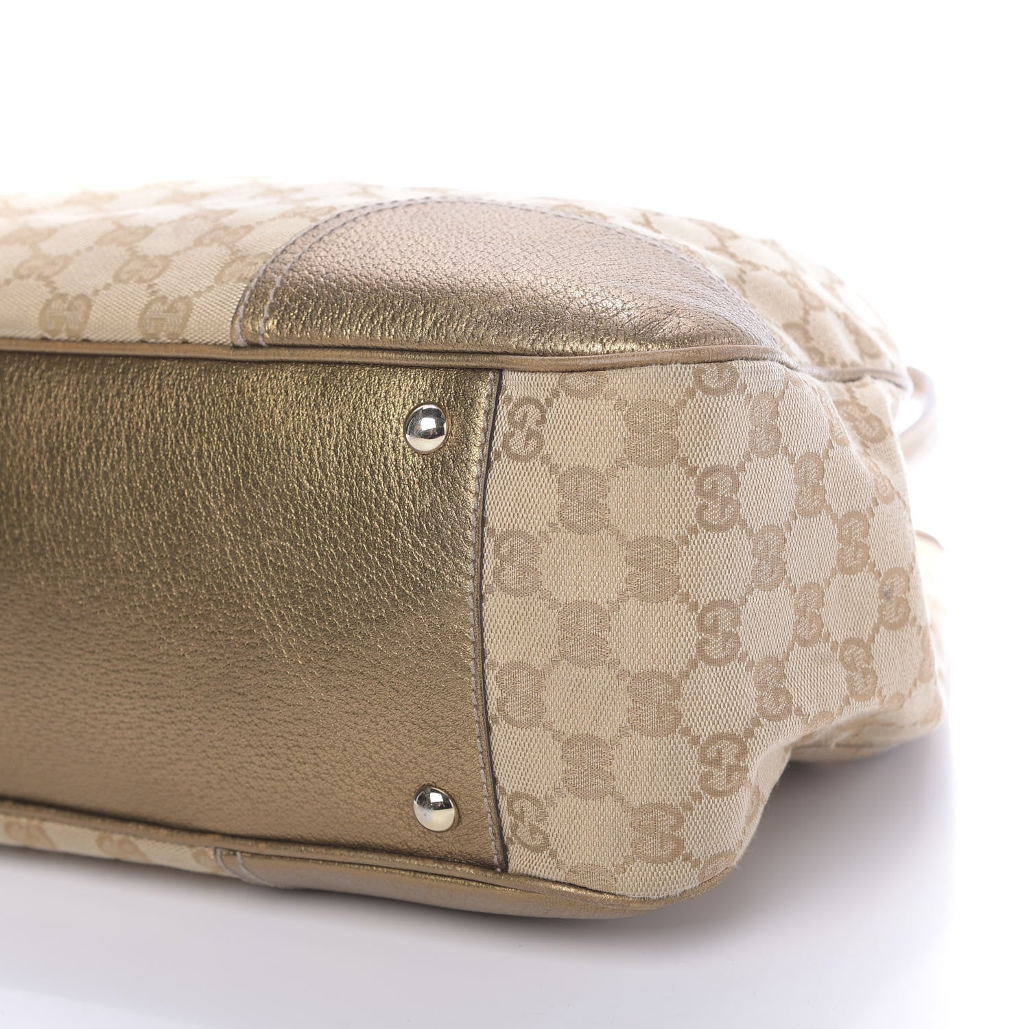 Gucci Monogram Large Princy Tote Gold 11 of 11