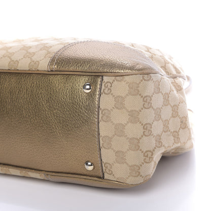Gucci Monogram Large Princy Tote Gold 11 of 11