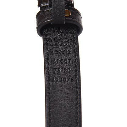 Gucci Calfskin Double G 20mm Belt 75 30 Black 7 of 7