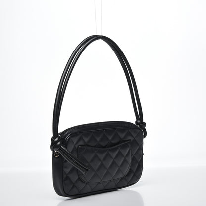 Chanel Calfskin Quilted Cambon Pochette Black 2 of 11