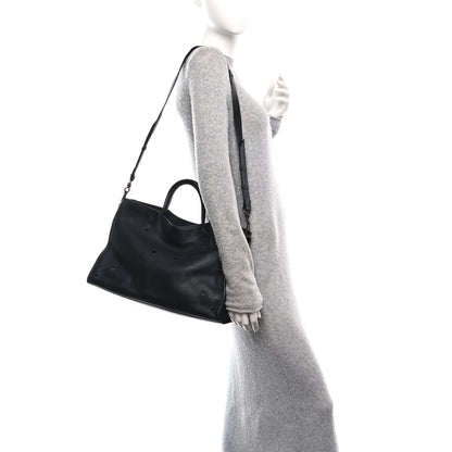 Balenciaga Veau Soyeux Perforated Blackout Hardware City Black 2 of 11
