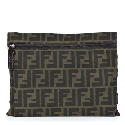 Fendi Zucca Zip Pouch Tobacco 1 of 9