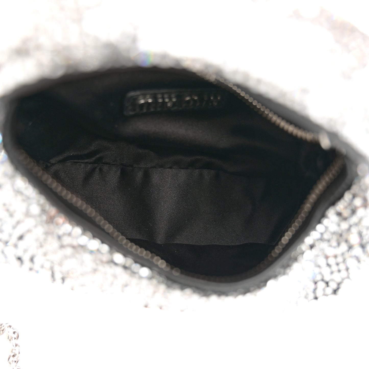 Crystal Silk Starlight Mini Wander Hobo Black