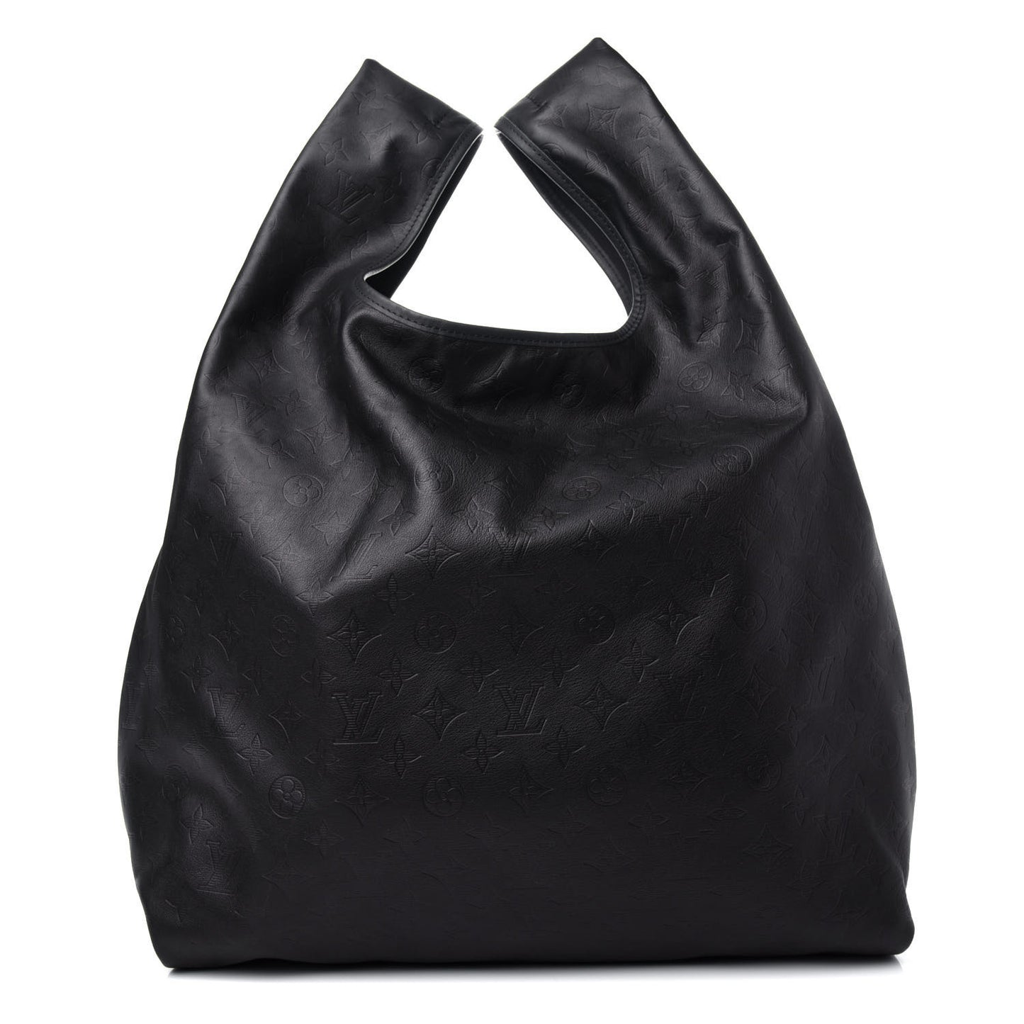 Calfskin Monogram Shadow Tote Black