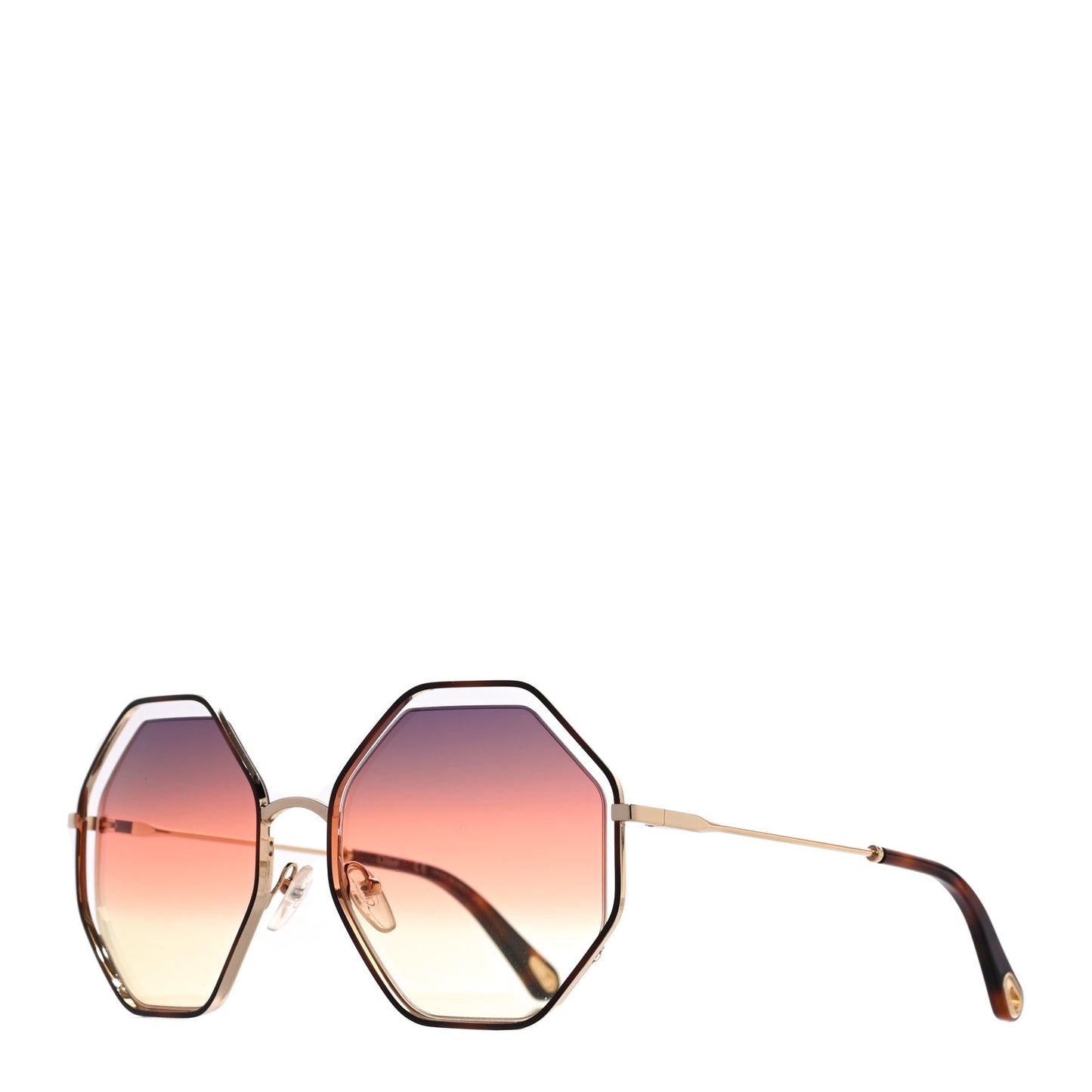 Octagonal Sunglasses CE132S Gold