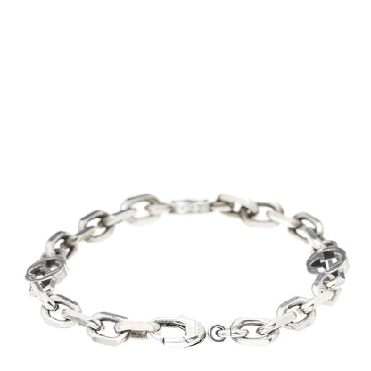 Gucci Sterling Silver Narrow Interlocking G Link Bracelet 3 of 6