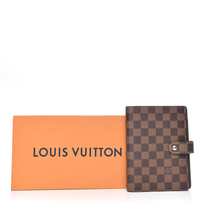 Louis Vuitton Damier Ebene Medium Ring Agenda Cover 7 of 7
