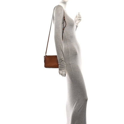 Louis Vuitton Empreinte Monogram Giant Double Zip Pochette Caramel 2 of 11