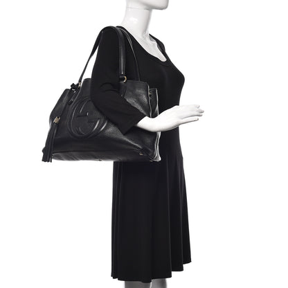 Gucci Cellarius Calfskin Medium Soho Working Tote Black 2 of 12