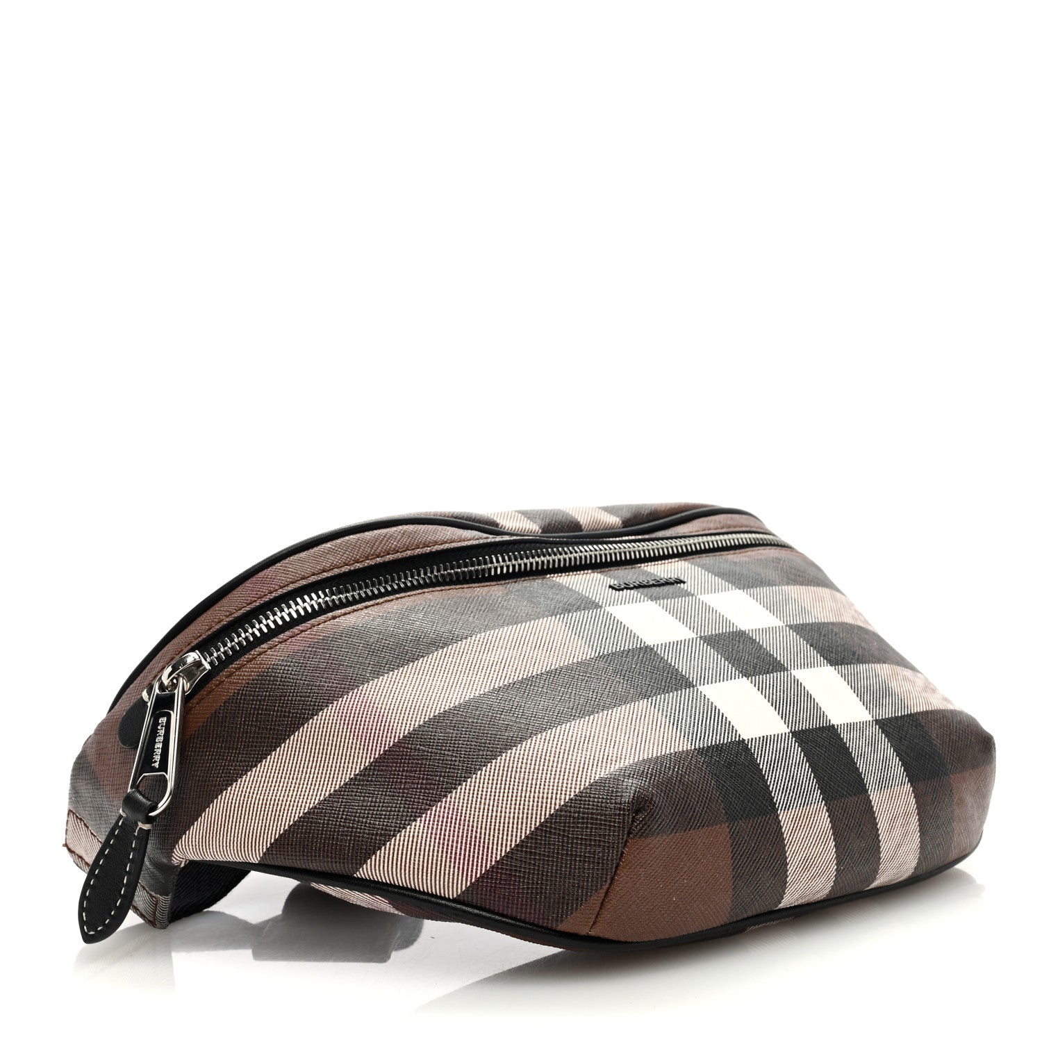 Burberry E-canvas Check Bum Bag Dark Birch Brown 4 of 8