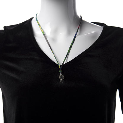 Hermes Silk Tourbillon de Couleurs Necklace Multicolor 2 of 6