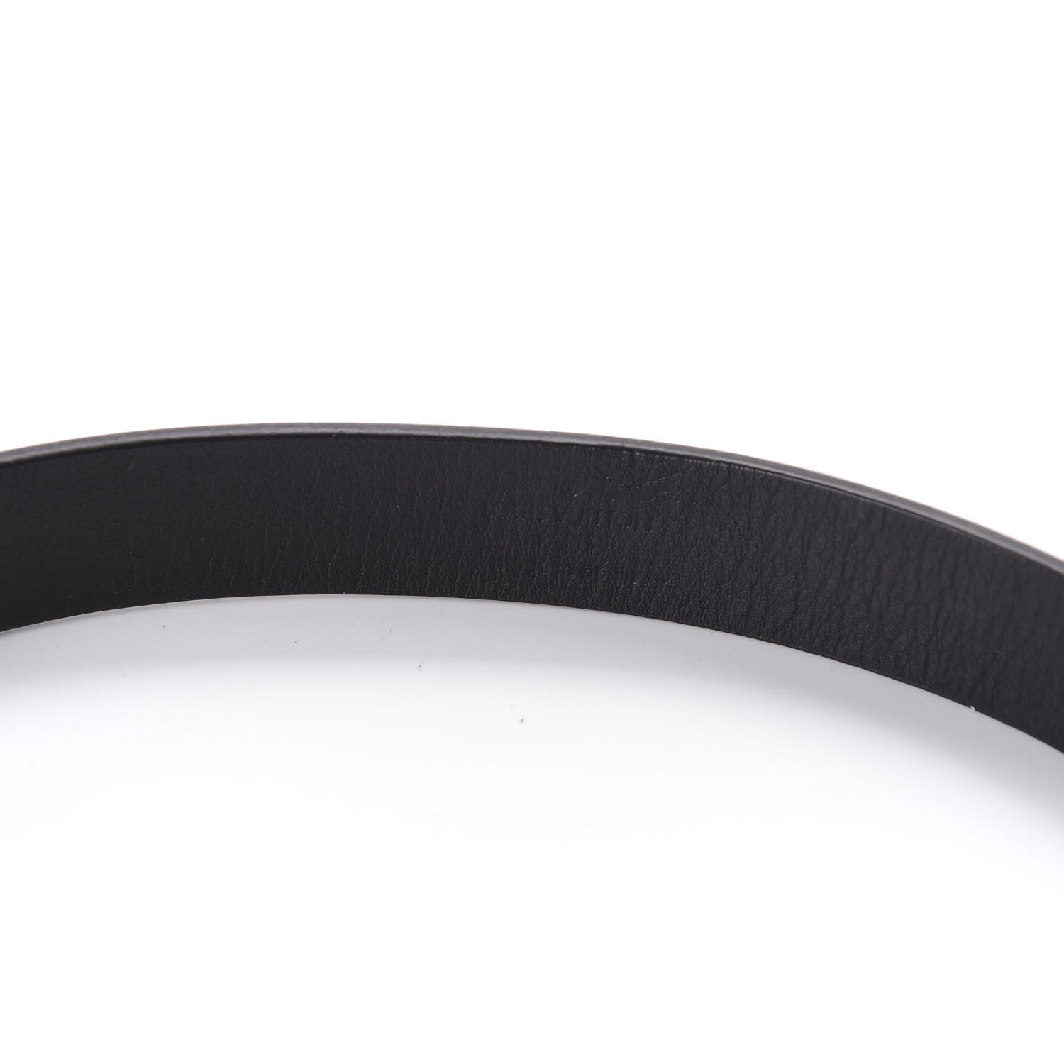 Louis Vuitton Calfskin Embossed LV Initiales Belt 70 28 Black 5 of 6