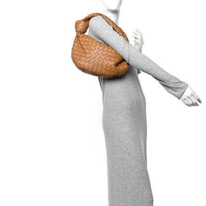 Bottega Veneta Nappa Intrecciato Teen Jodie Hobo Caramel 2 of 12