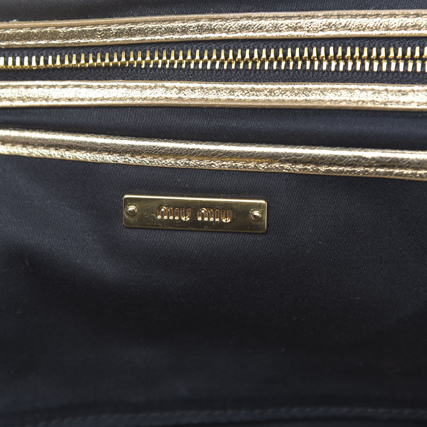 Metallic Nappa Matelasse Clutch Gold