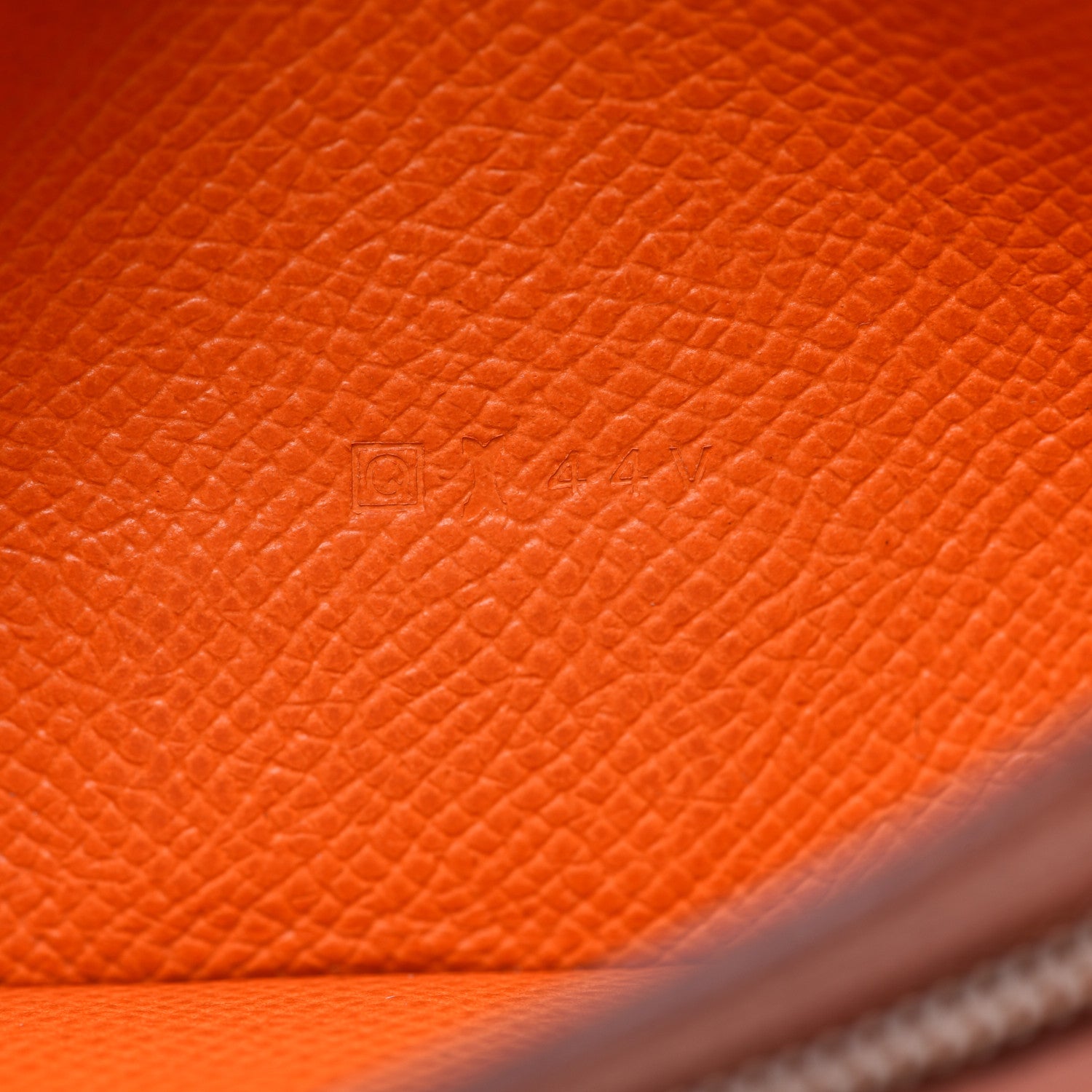Hermes Epsom Bearn Gusset Wallet Orange 7 of 13