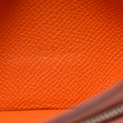 Hermes Epsom Bearn Gusset Wallet Orange 7 of 13