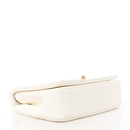 Chanel Lambskin Quilted On And On Small Chain Flap White 4 of 10