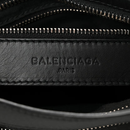 Balenciaga Matte Goatskin Rubber Covered Classic Hardware Mini City Black 6 of 11