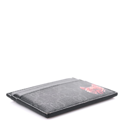 Gucci GG Supreme Monogram Wolf Print Card Holder Black Grey 4 of 13