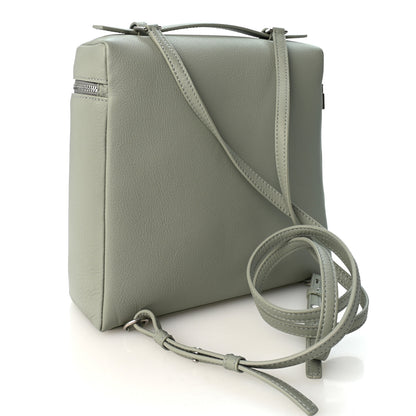 Loro Piana Grained Calfskin Extra Pocket L23.5 Backpack Eucalyptus 5 of 17