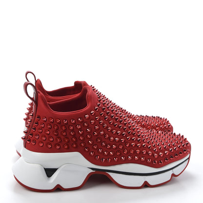 Christian Louboutin Neoprene Spike Sock Donna Flat Sneakers 36.5 Loubi 4 of 8