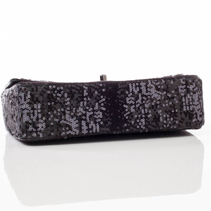 Chanel Sequin Lambskin Medium Moonlight on Water Flap Black 5 of 11