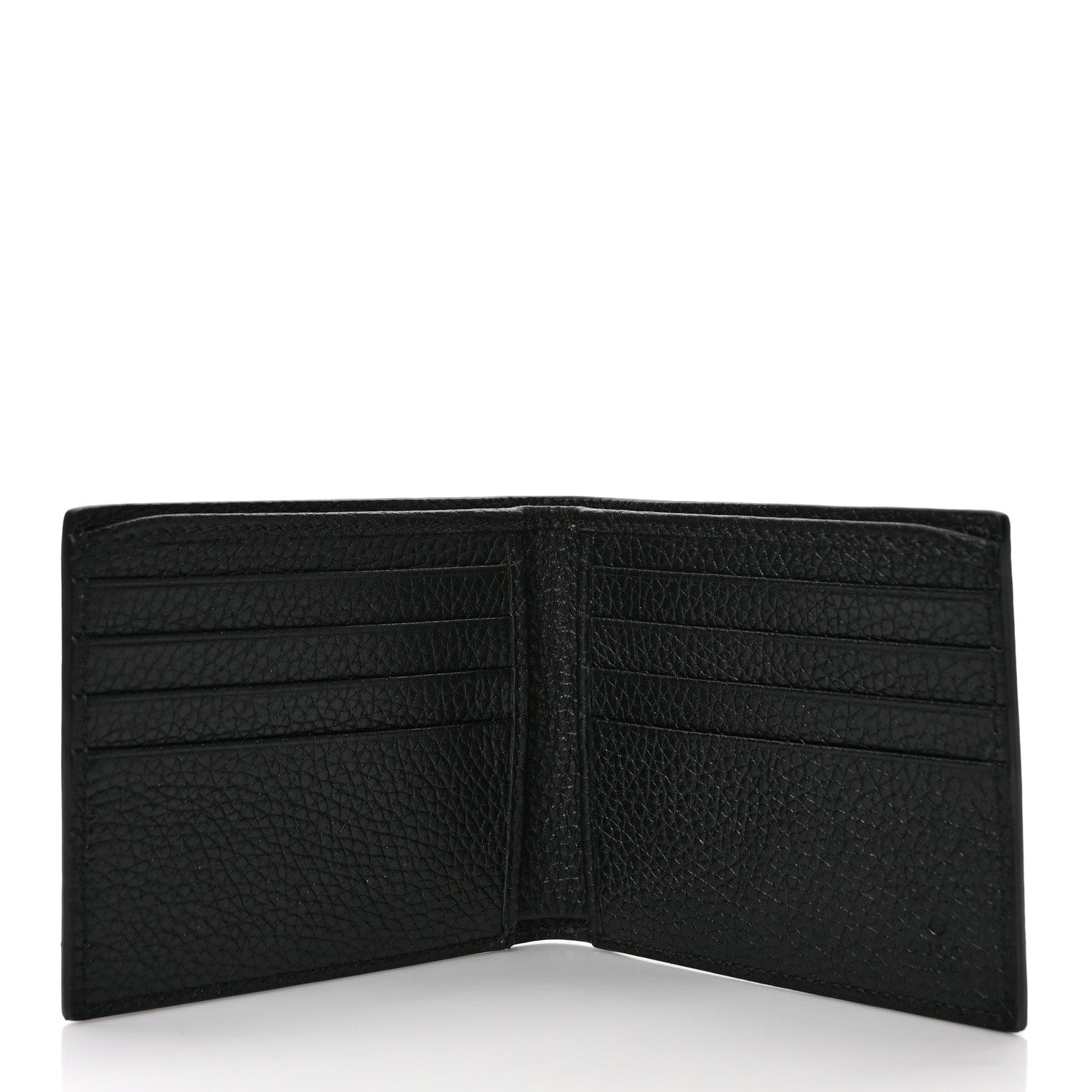 Gucci Piuma Calfskin Jumbo GG Embossed Wallet Black 5 of 6