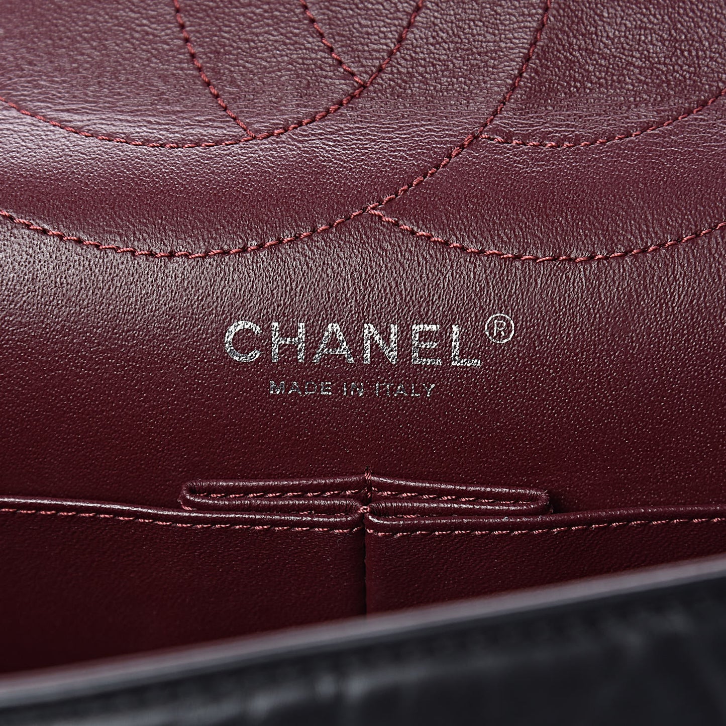Aged Calfskin Quilted 2.55 Reissue 227 Flap Black