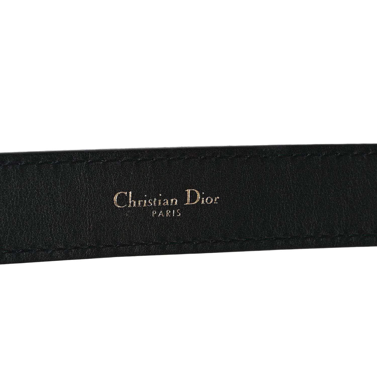Christian Dior Calfskin D Fence Belt 75 30 Black 3 of 5