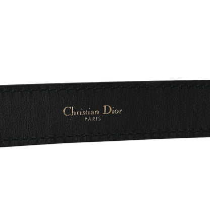 Christian Dior Calfskin D Fence Belt 75 30 Black 3 of 5