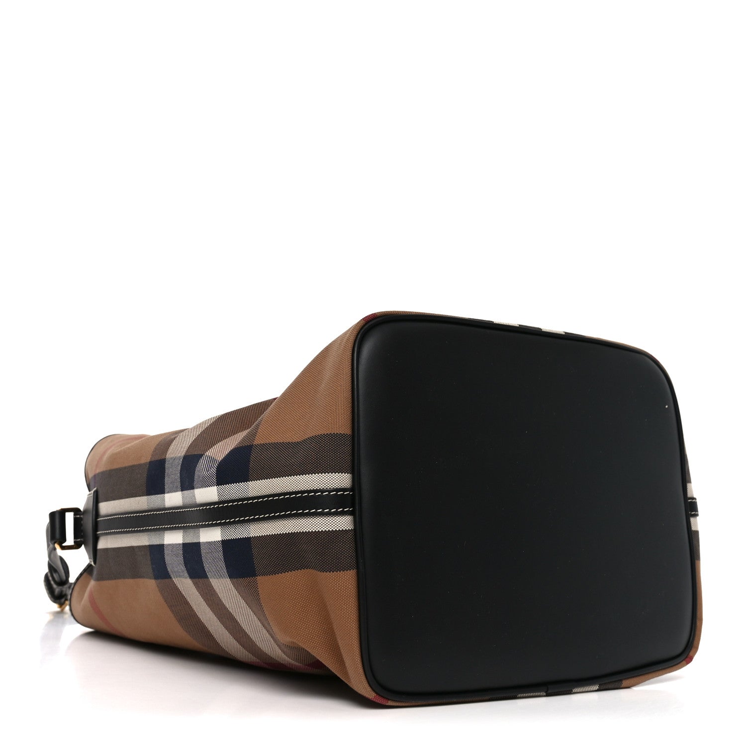 Burberry Giant Check Canvas Calfskin Ashby Bucket Bag Birch Brown 3 of 8