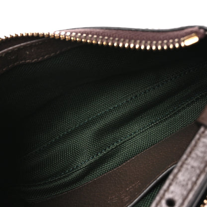 Gucci GG Supreme Monogram Textured Dollar Calfskin Web Mini Ophidia Shoulder Bag Beige Ebony New Acero 7 of 11